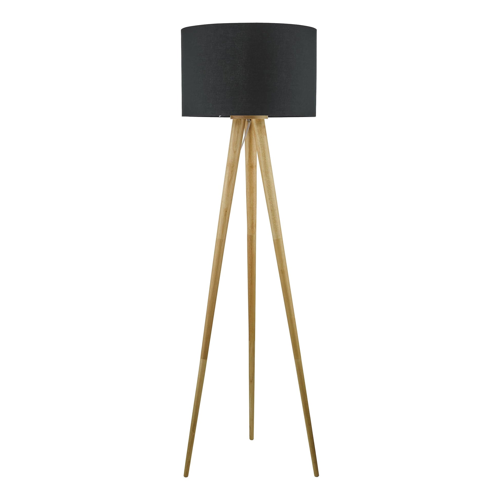 dar lighting Ivor Tripod Floor Lamp Light Oak Base Only IVO4943