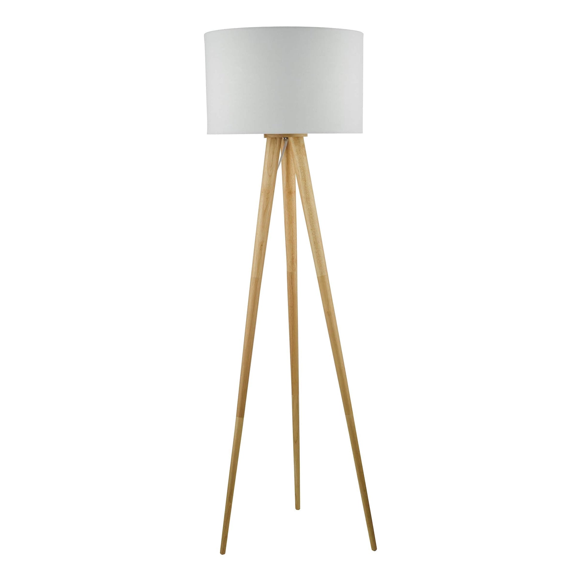 dar lighting Ivor Tripod Floor Lamp Light Oak Base Only IVO4943