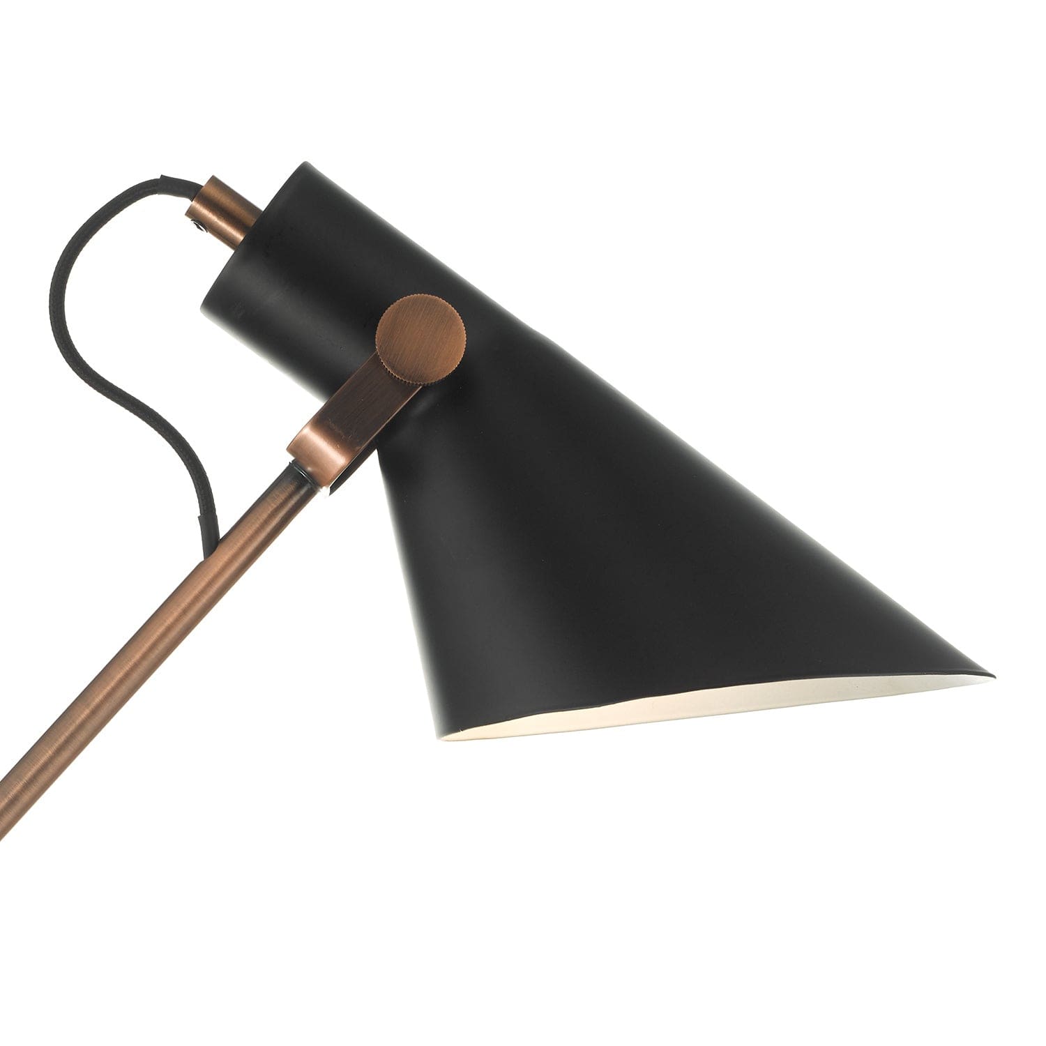 dar lighting Jack Task Table Lamp Black Antique Copper JAC4064
