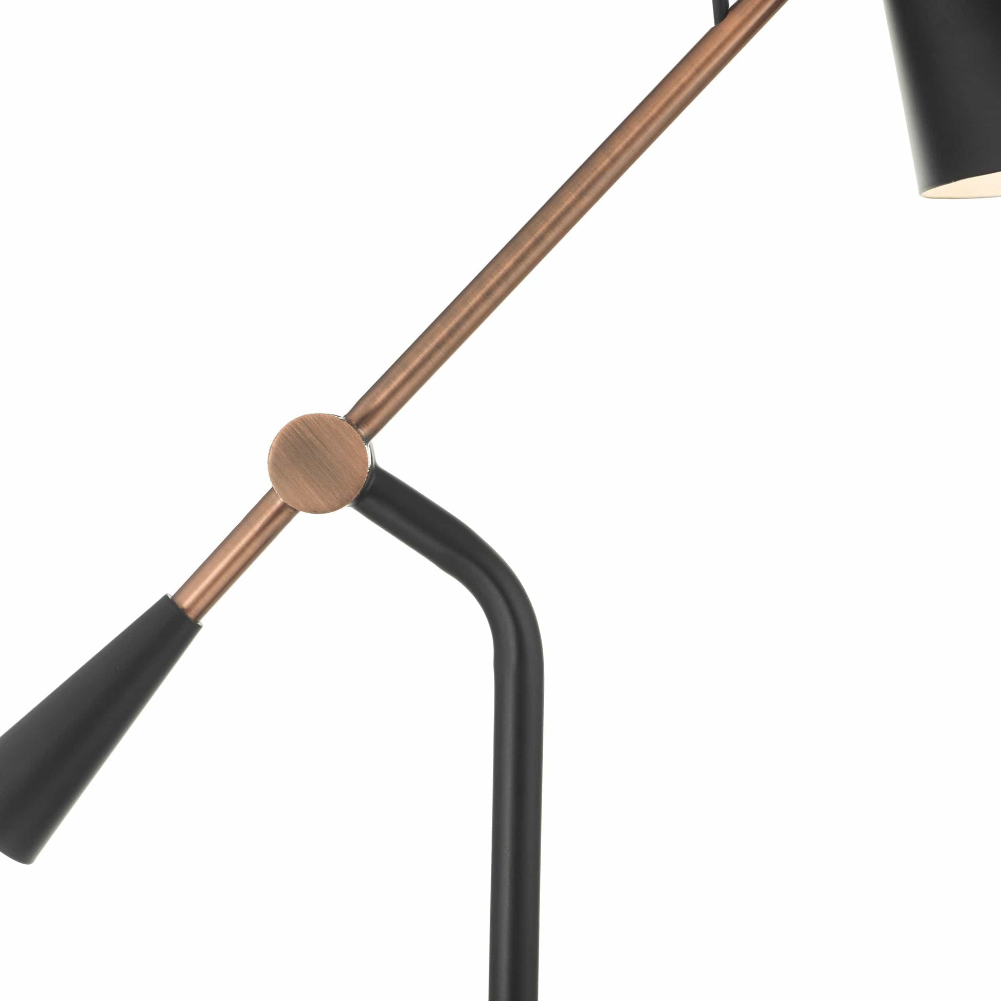 dar lighting Jack Task Table Lamp Black Antique Copper JAC4064