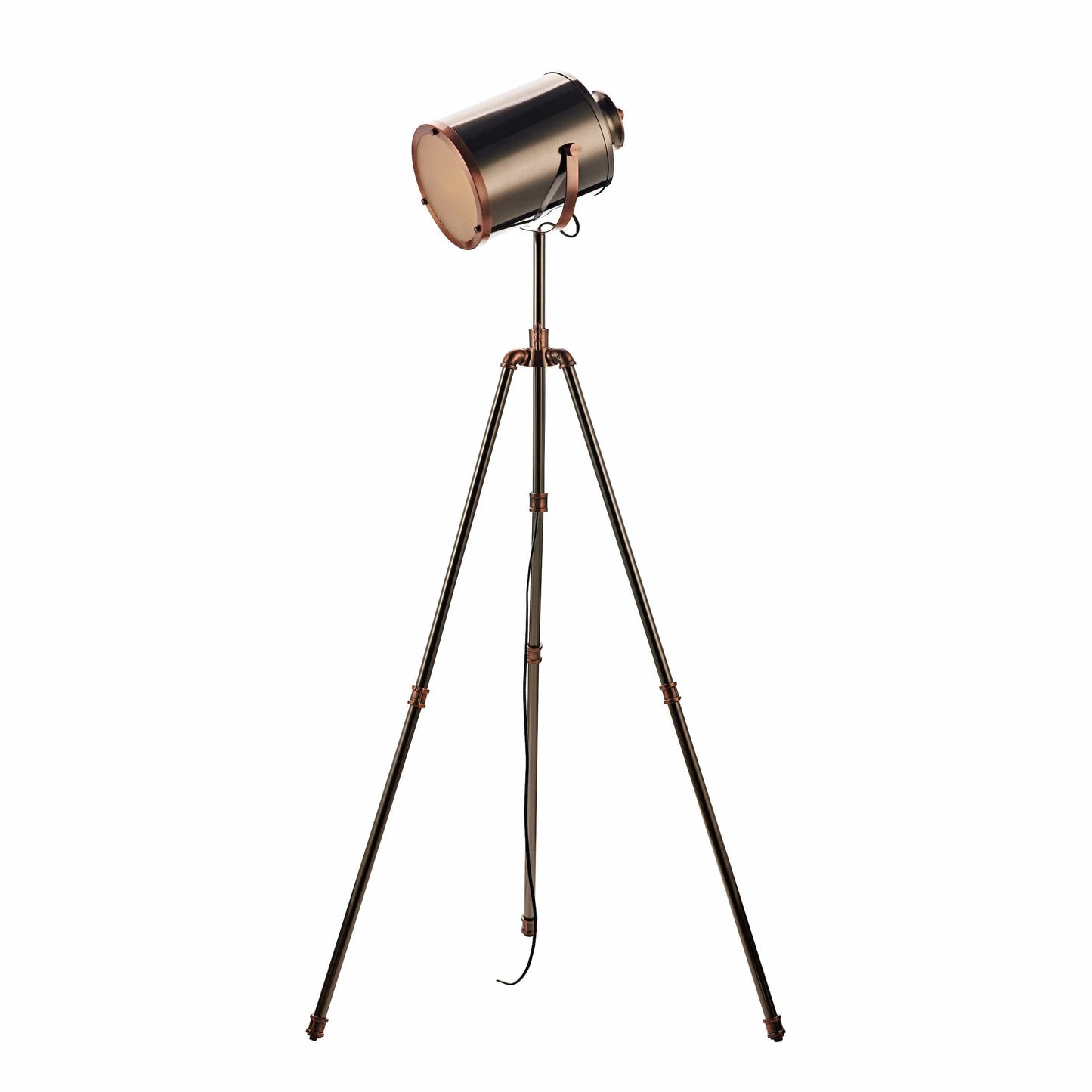 dar lighting Jake Task Floor Lamp Antique Silver And Copper JAK4921