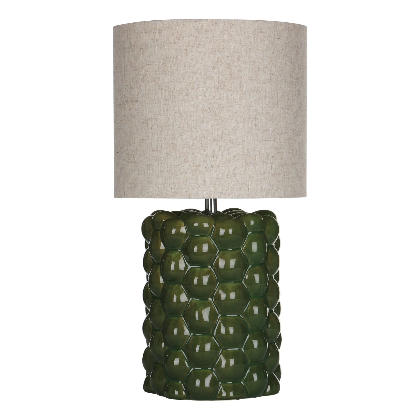 dar lighting Jayden Table Lamp Green Reactive Glaze With Shade JAY4224