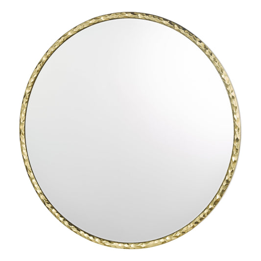 dar lighting Jinelle Square Mirror Textured Gold Frame 80cm 002JIN80