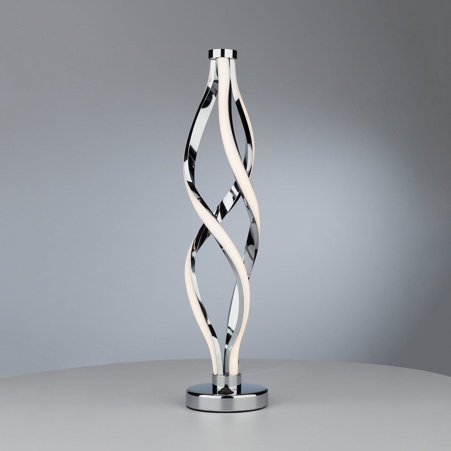 dar lighting Jive Table Lamp Aluminium & Opal LED JIV4268