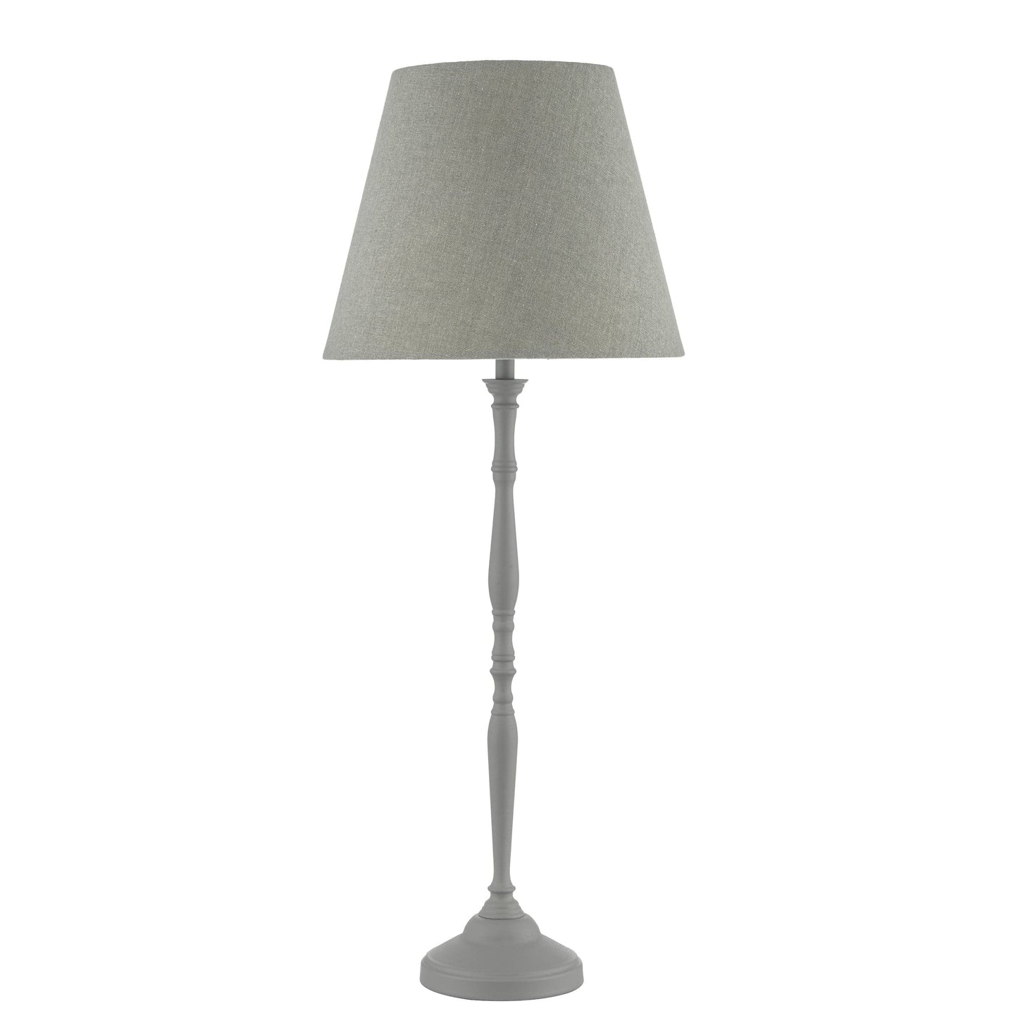 dar lighting Joanna Table Lamp Grey With Shade JOA4239