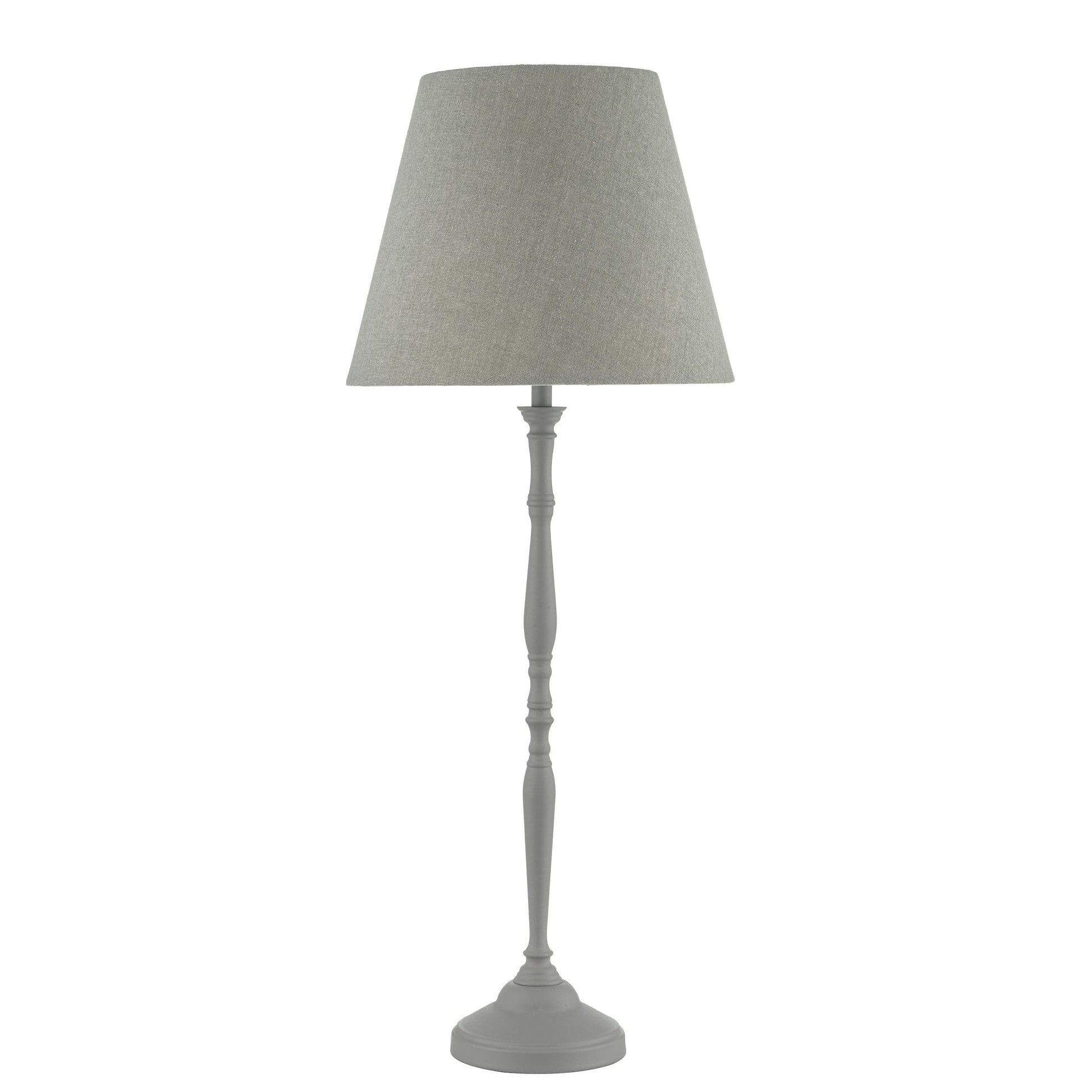 dar lighting Joanna Table Lamp Grey With Shade JOA4239