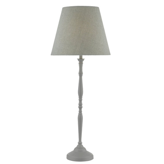 dar lighting Joanna Table Lamp Grey With Shade JOA4239