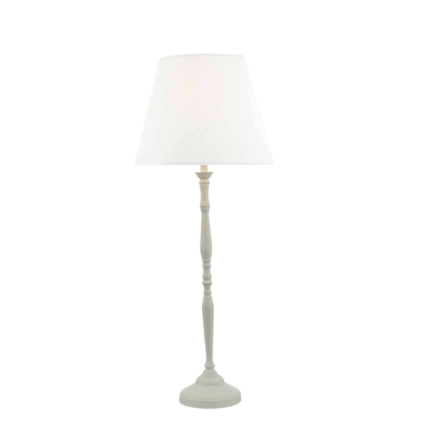 dar lighting Joanna Table Lamp White With Shade JOA422