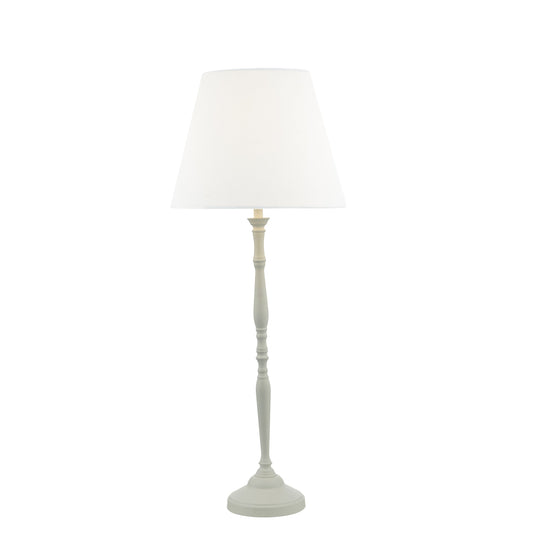 dar lighting Joanna Table Lamp White With Shade JOA422
