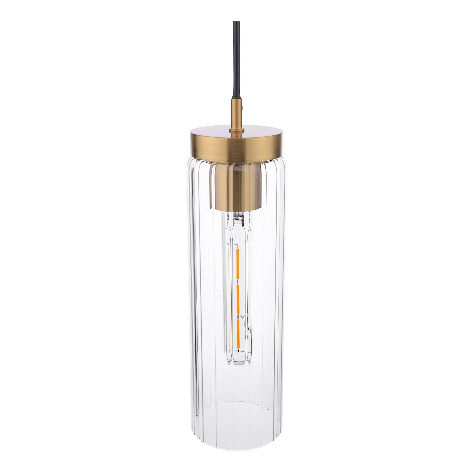 dar lighting Jodelle Pendant Polished Bronze and Glass JOD0163