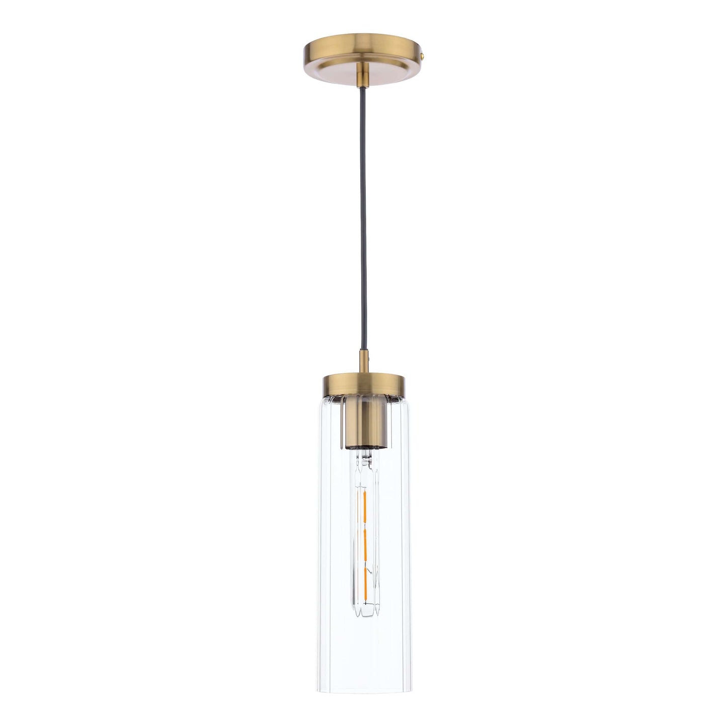 dar lighting Jodelle Pendant Polished Bronze and Glass JOD0163