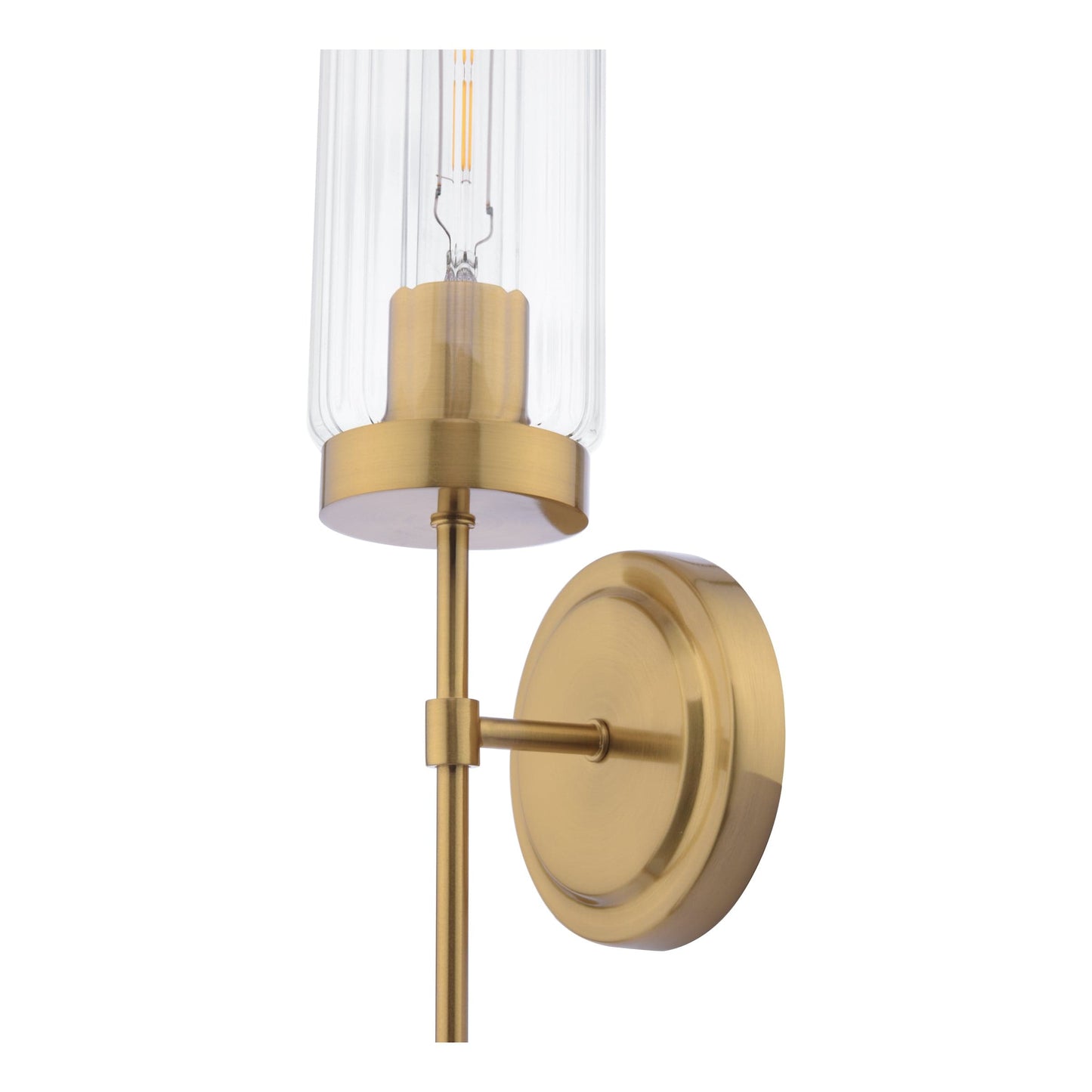 dar lighting Jodelle Wall Light Polished Bronze and Glass JOD0763