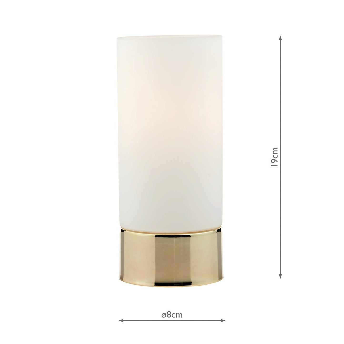 dar lighting Jot Touch Table Lamp Gold Opal Glass JOT4035