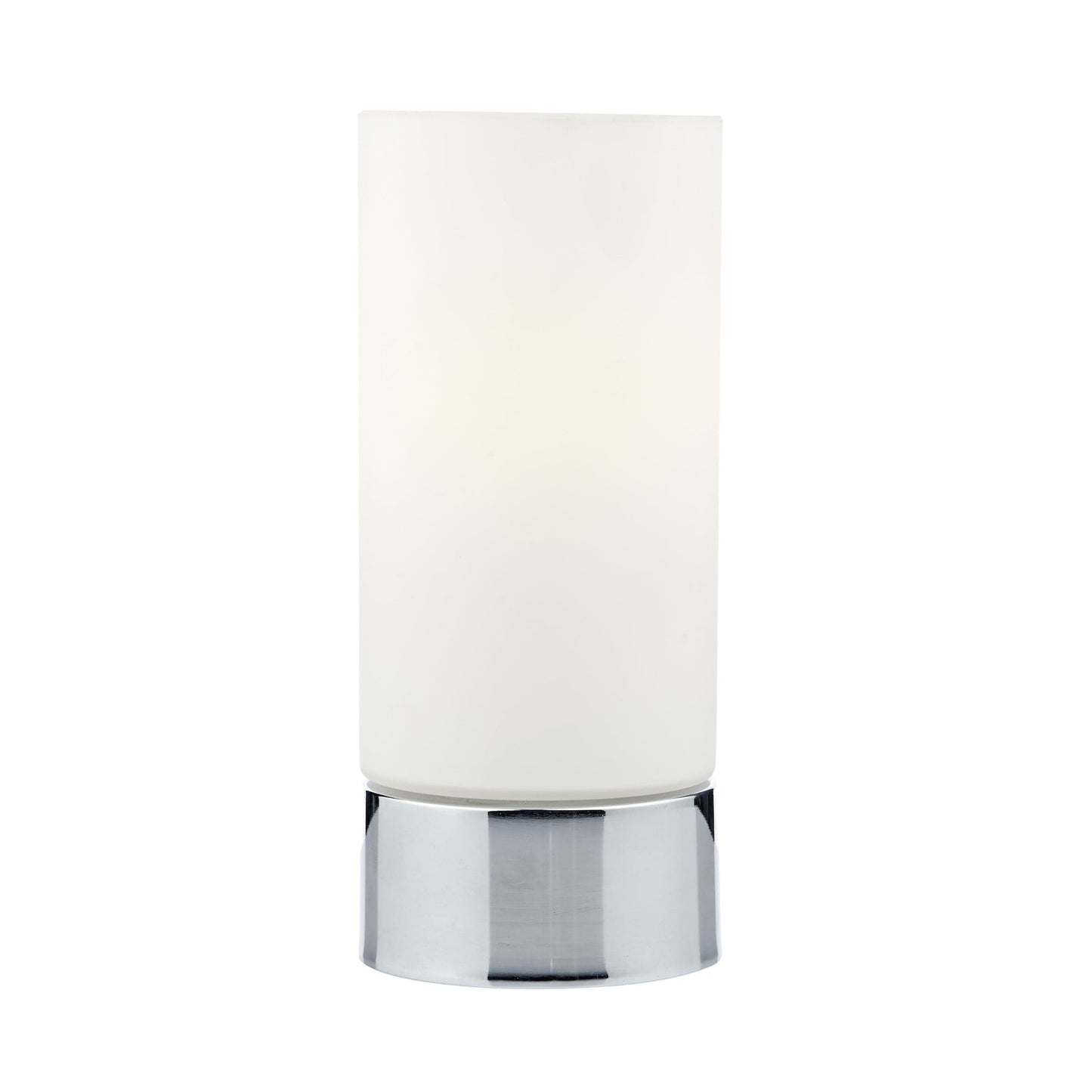 dar lighting Jot Touch Table Lamp Polished Chrome Opal Glass JOT4050