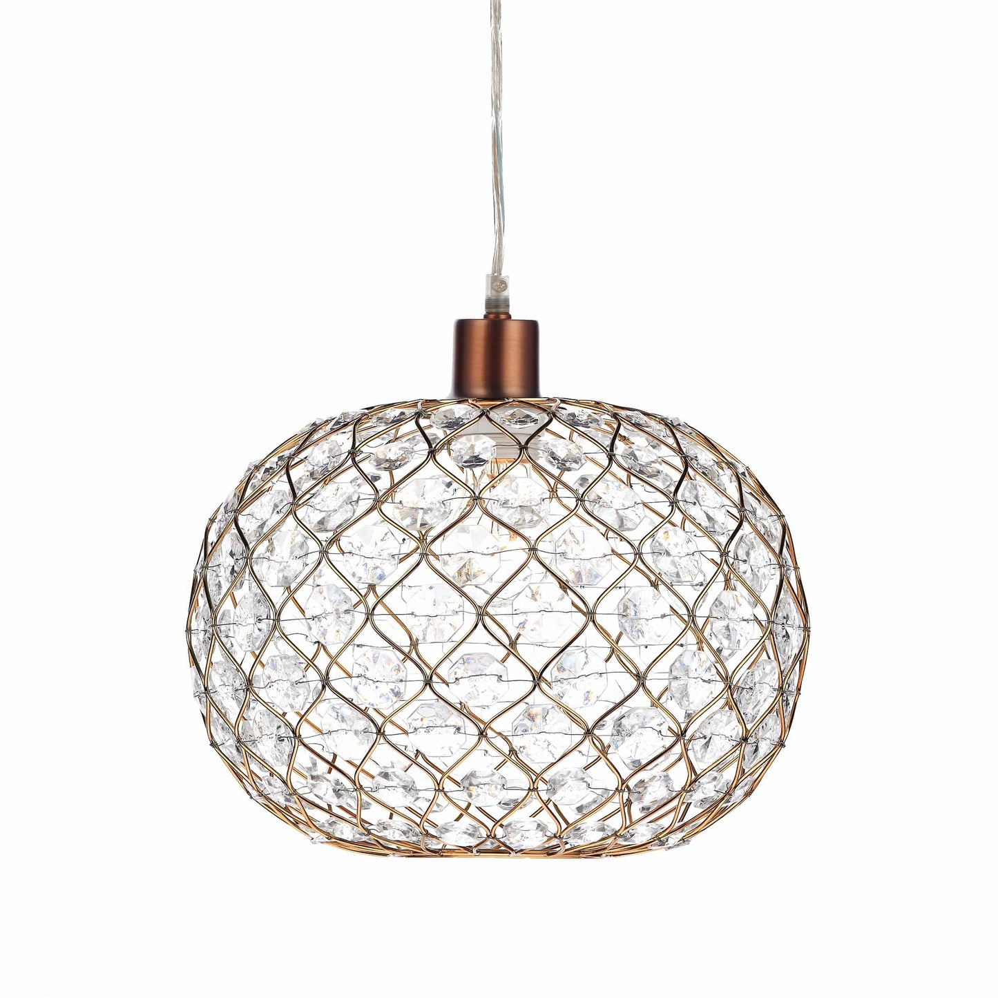 dar lighting Juanita Easy Fit Pendant Gold Acrylic JUA6535