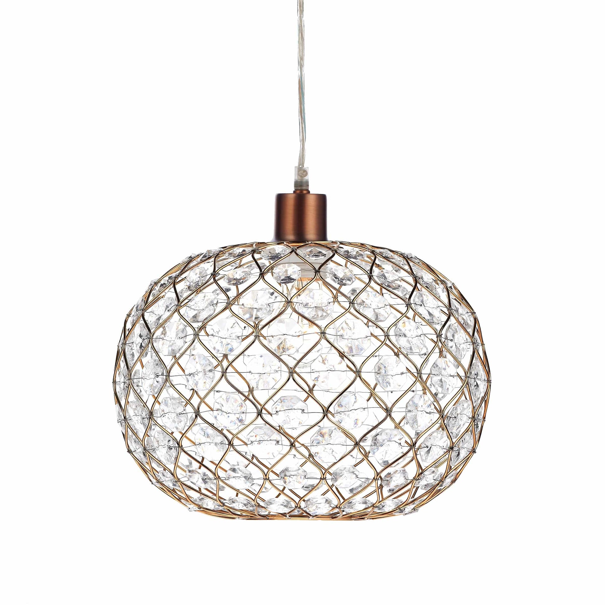 dar lighting Juanita Easy Fit Pendant Gold Acrylic JUA6535