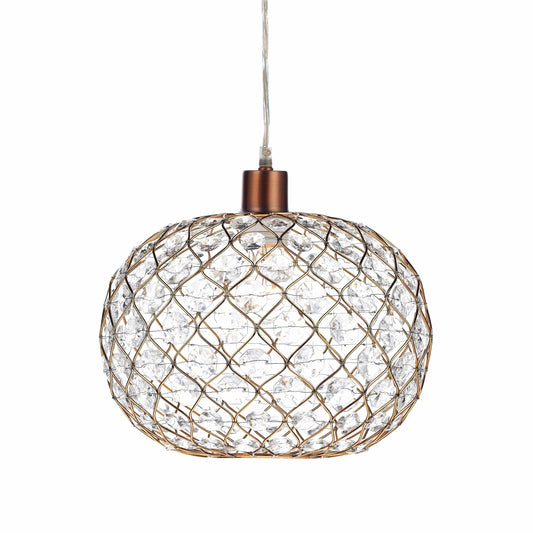 dar lighting Juanita Easy Fit Pendant Gold Acrylic JUA6535
