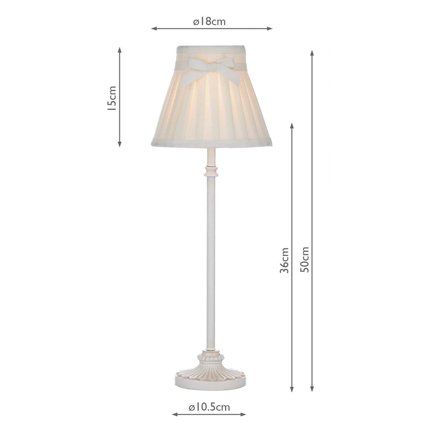 dar lighting Judy Table Lamp Cream With Shade JUD4133-X