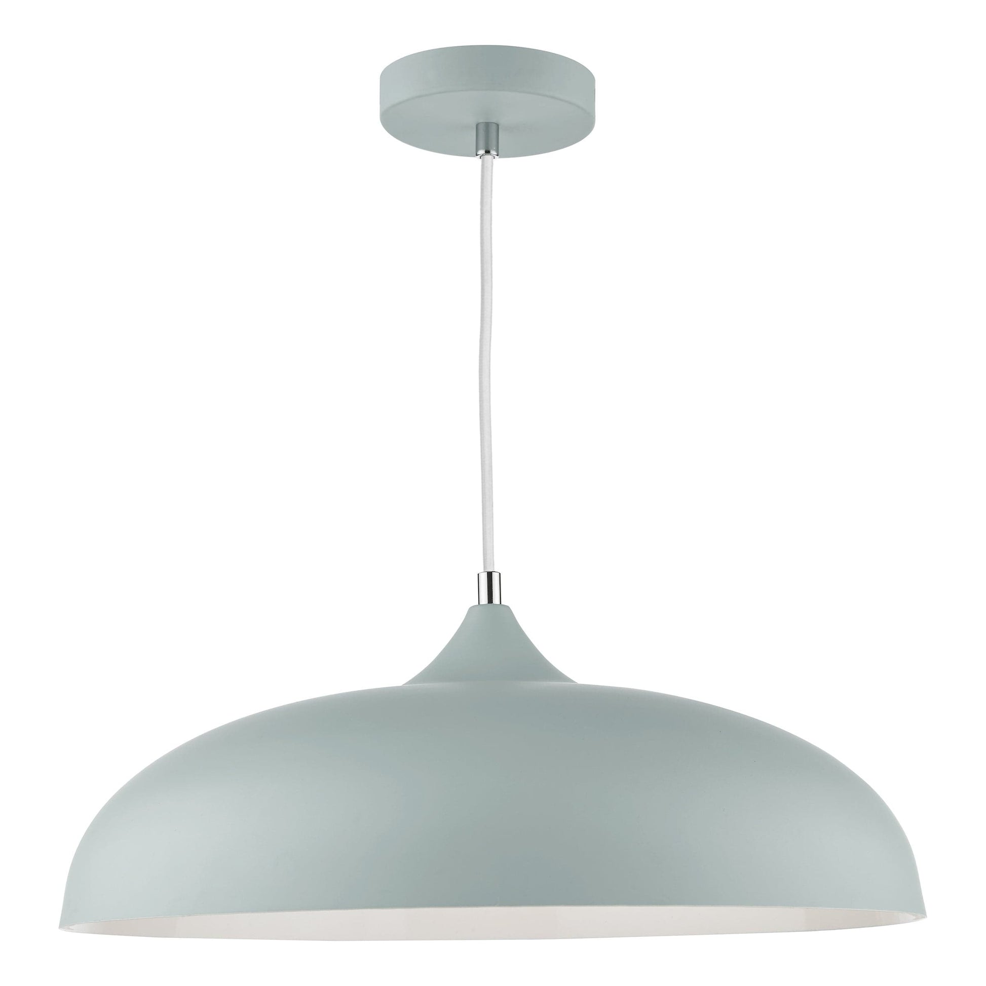 dar lighting Kaelan 1 Light Pendant Soft Matt Grey KAE0139