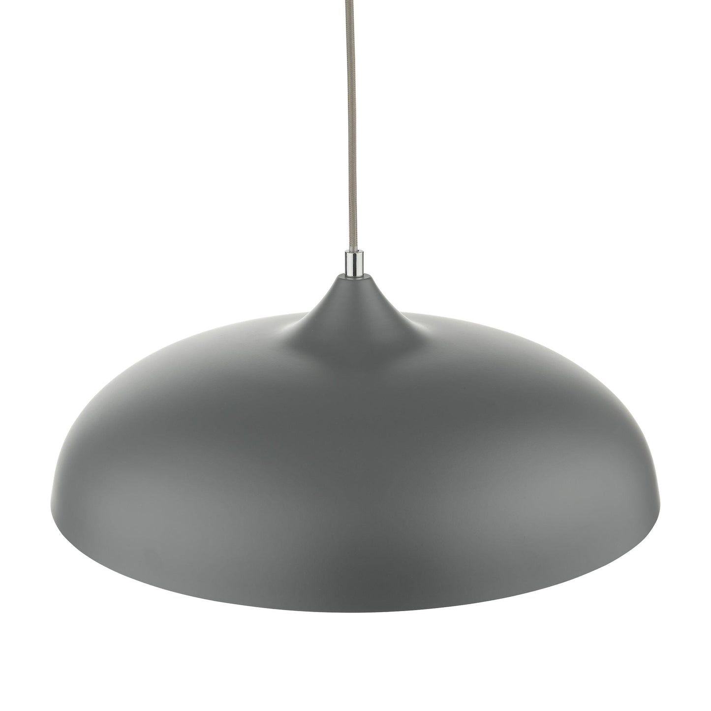 dar lighting Kaelan 1 Light Single Pendant Graphite KAE0137