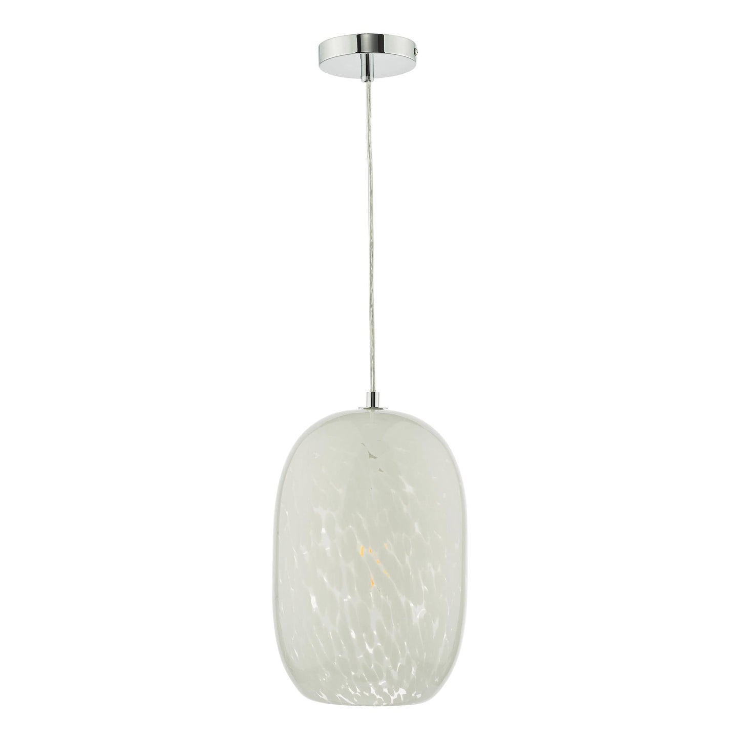 dar lighting Kari Pendant White Confetti Glass KAR0102