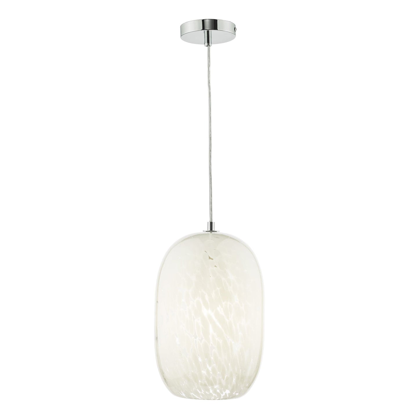 dar lighting Kari Pendant White Confetti Glass KAR0102