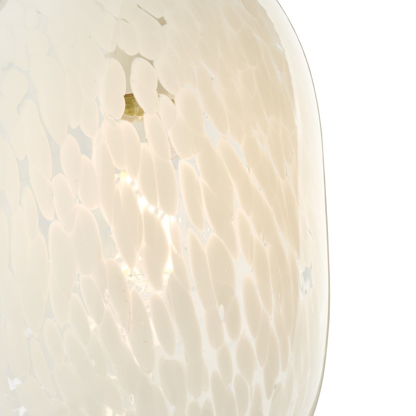 dar lighting Kari Pendant White Confetti Glass KAR0102