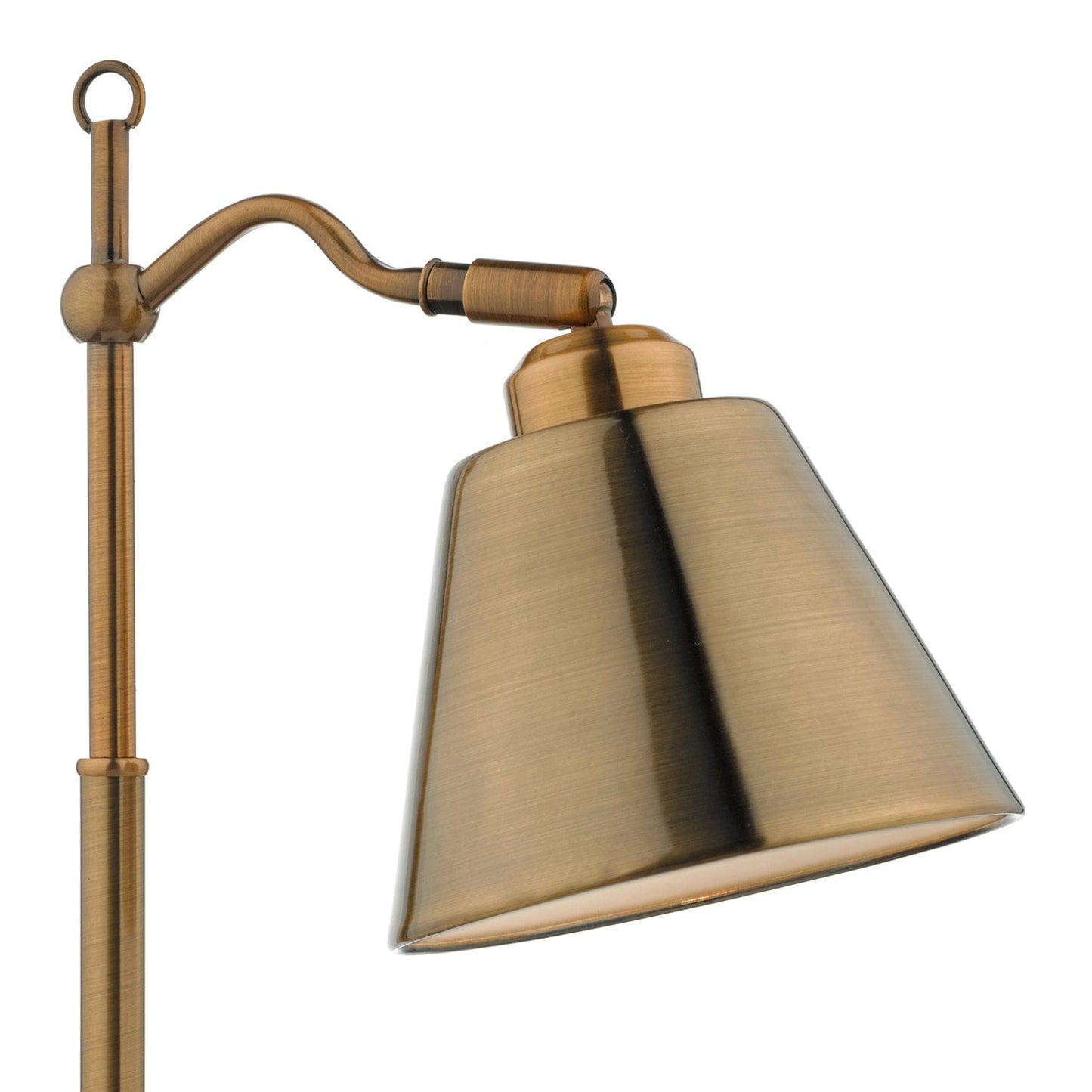 dar lighting Kempten Task Table Lamp Antique Brass KEM4175