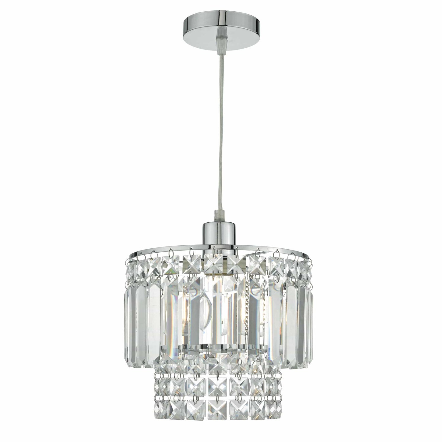 dar lighting Kyla Easy Fit Polished Chrome & Assorted Glass KYL6550