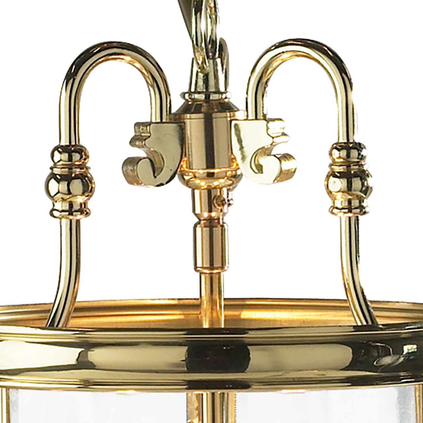 dar lighting Lambeth 3 Light Lantern Dual Mount Polished Brass LAM0340