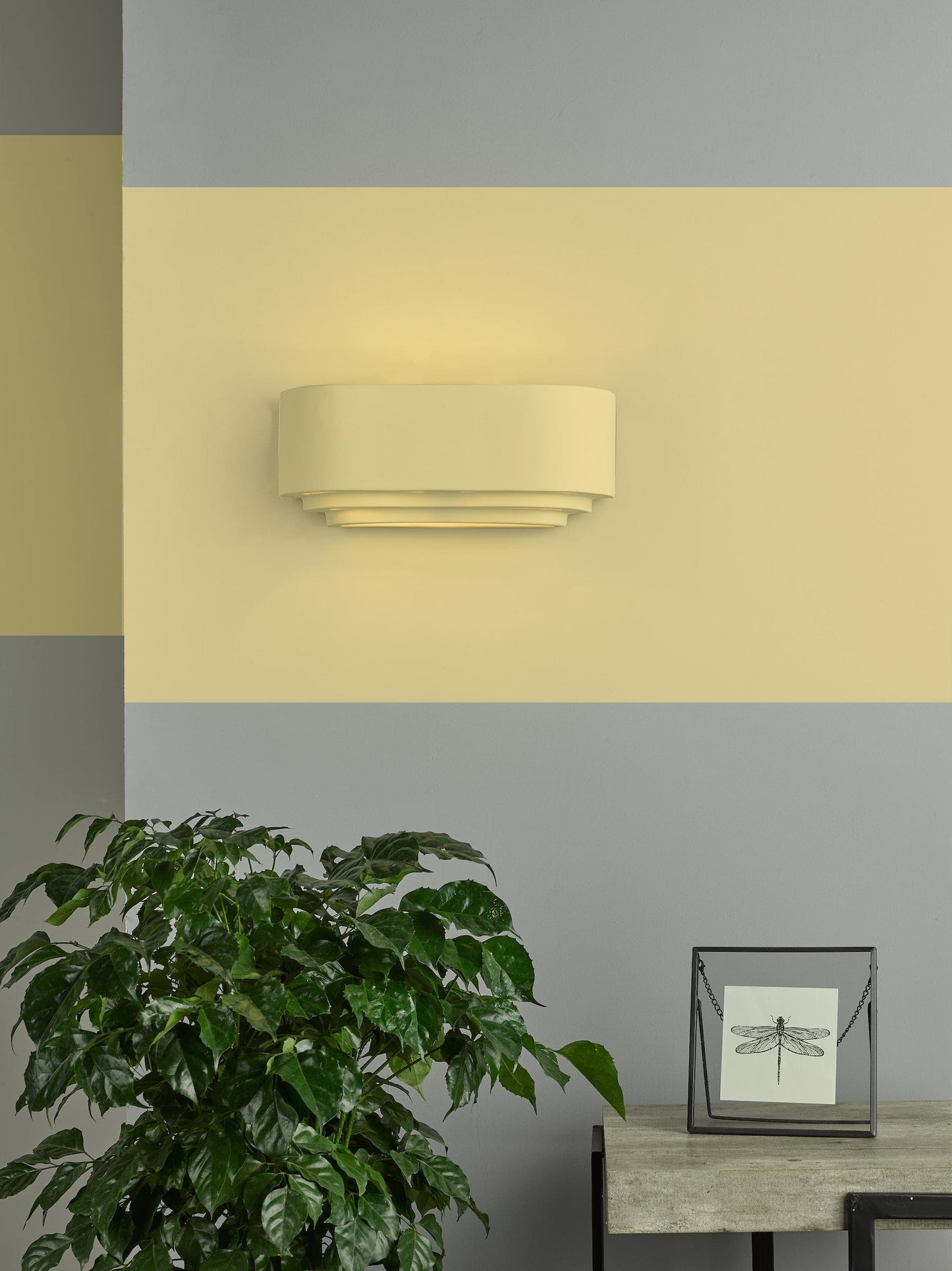 dar lighting Lando Ceramic Wall Washer White LAN372