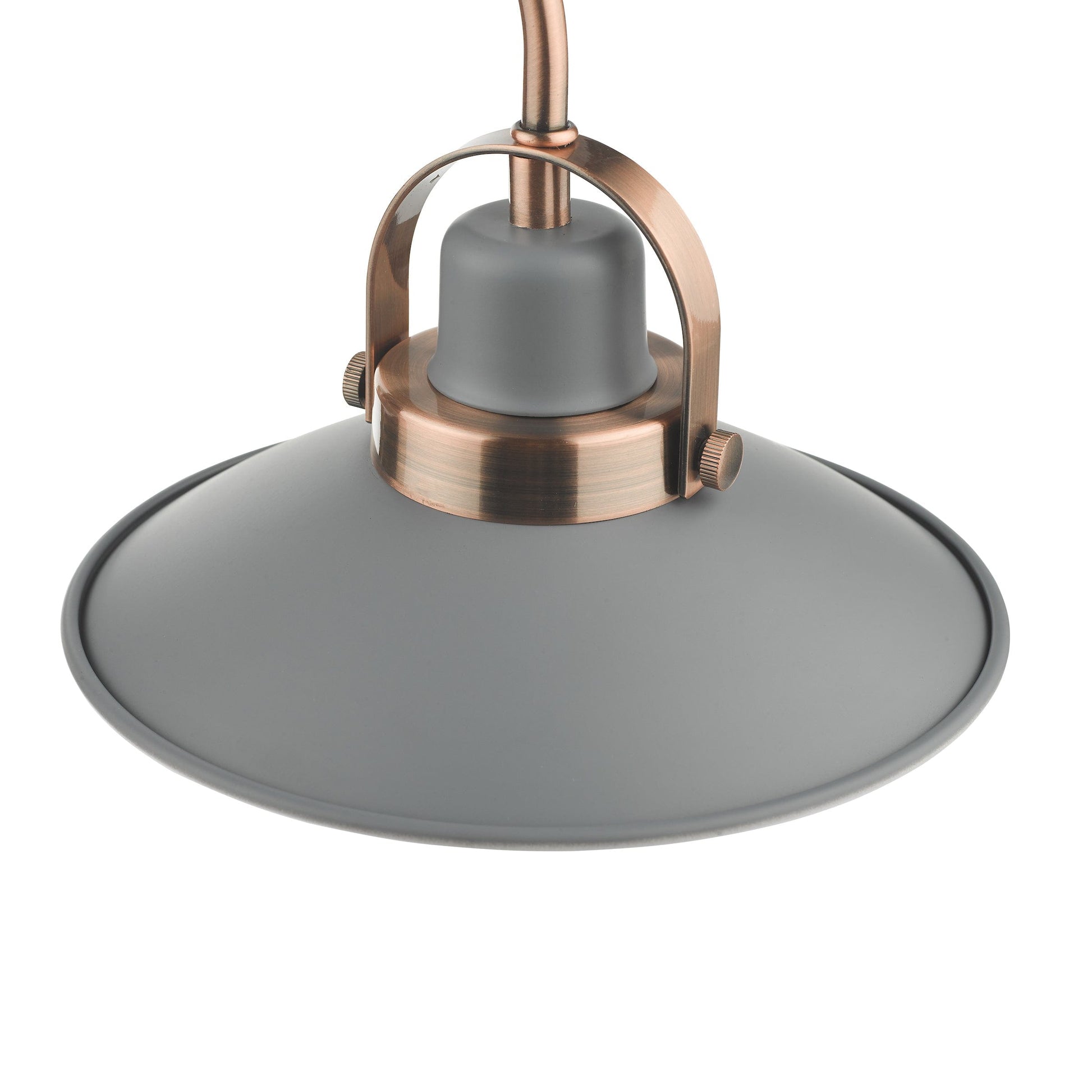 dar lighting Liden 3 Light Bar Pendant Graphite Copper LID0339