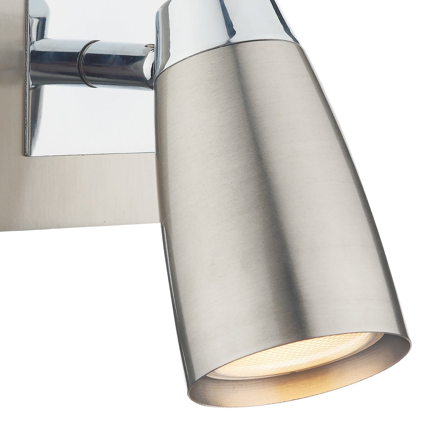 dar lighting Loft Single Wall Spotlight Satin & Polished Chrome LOF0746