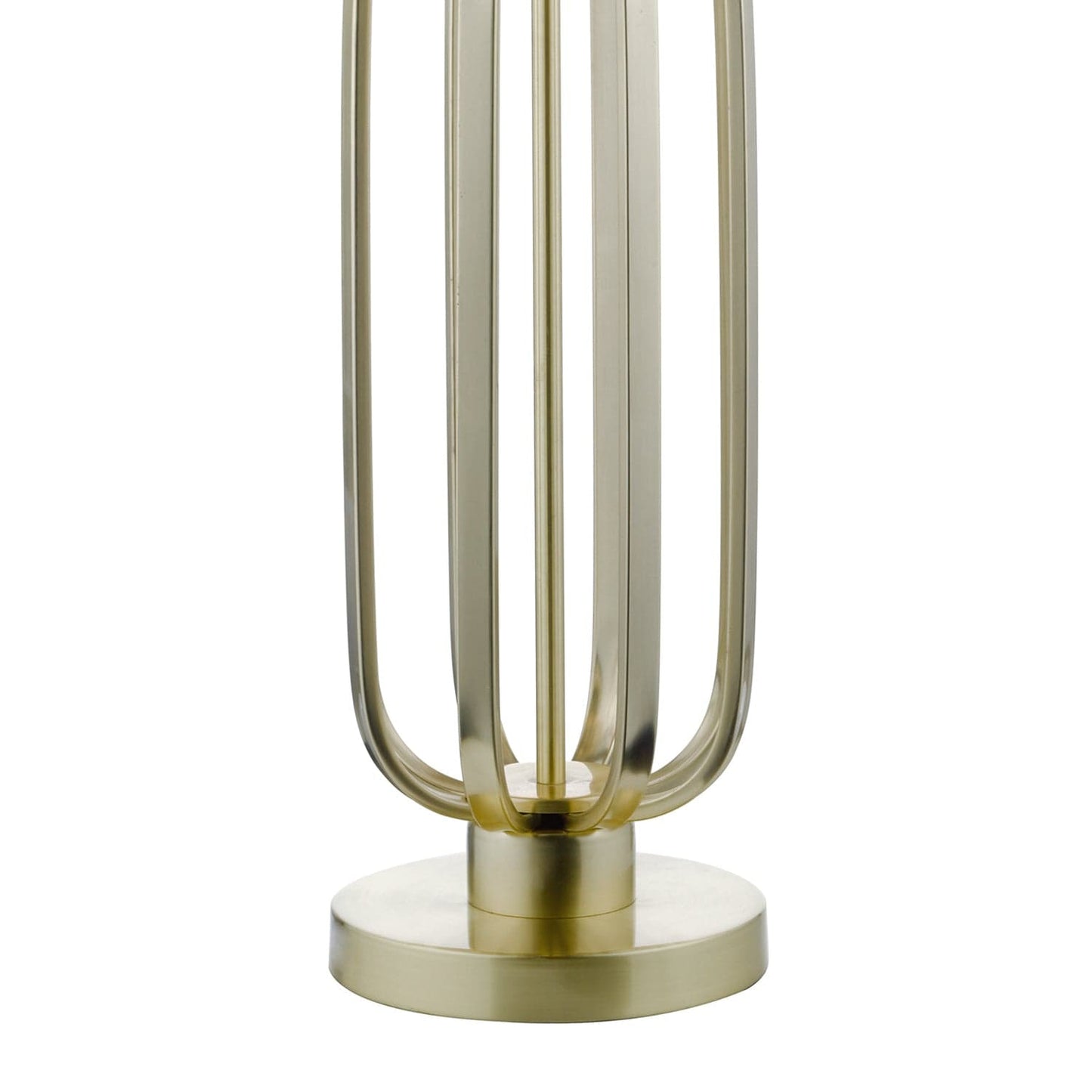 dar lighting Lucie Table Lamp Satin Brass With Shade LUC4241