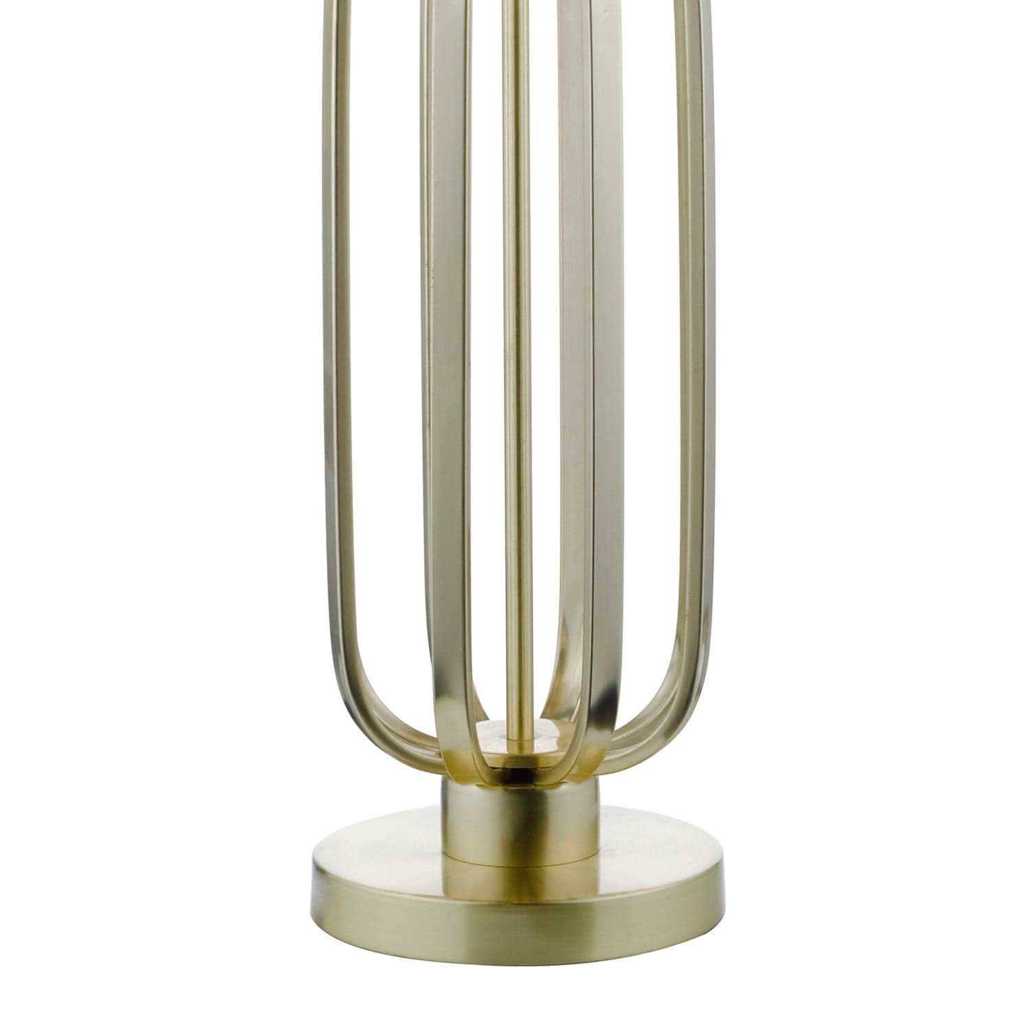 dar lighting Lucie Table Lamp Satin Brass With Shade LUC4241