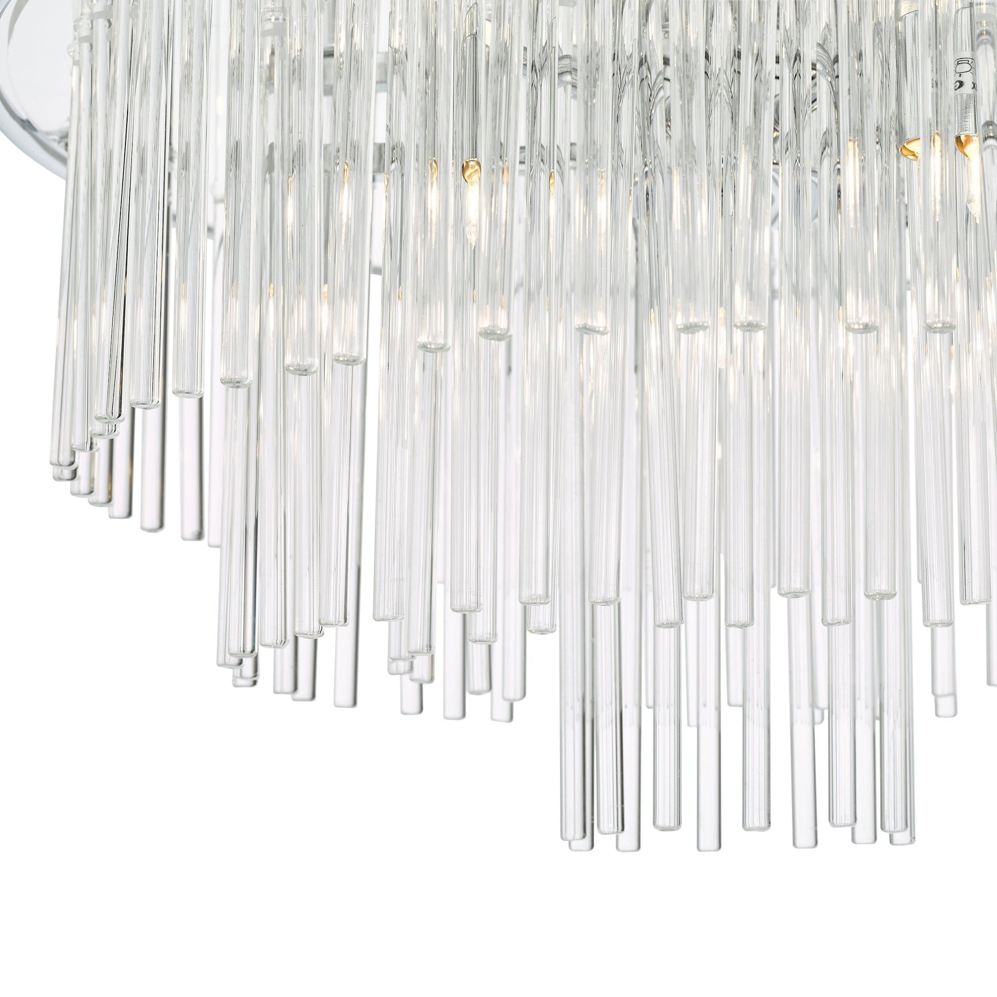 dar lighting Lukas 13 Light Pendant Polished Chrome Glass LUK1750