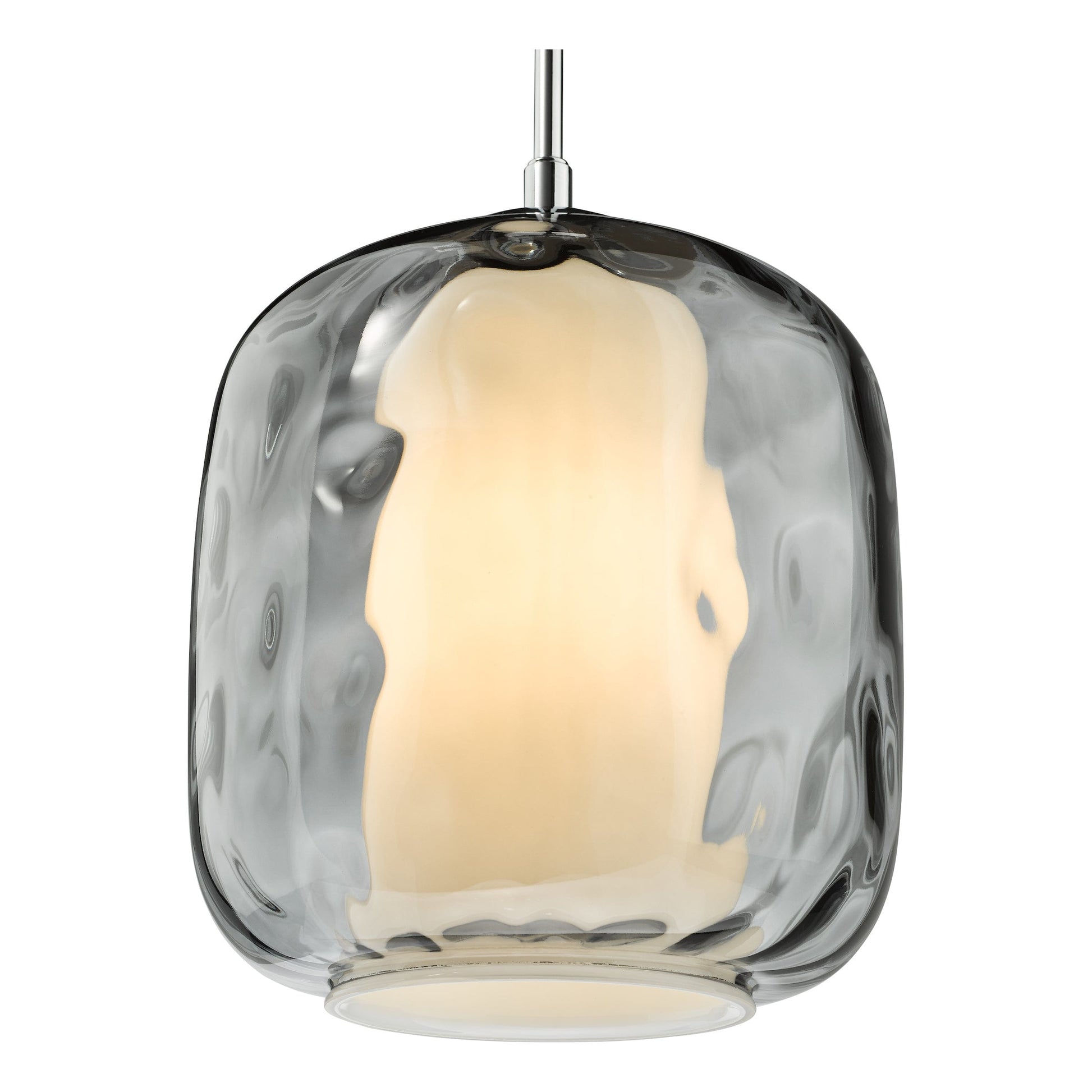 dar lighting Majella Pendant Polished Chrome and Smoked Glass MAJ0150