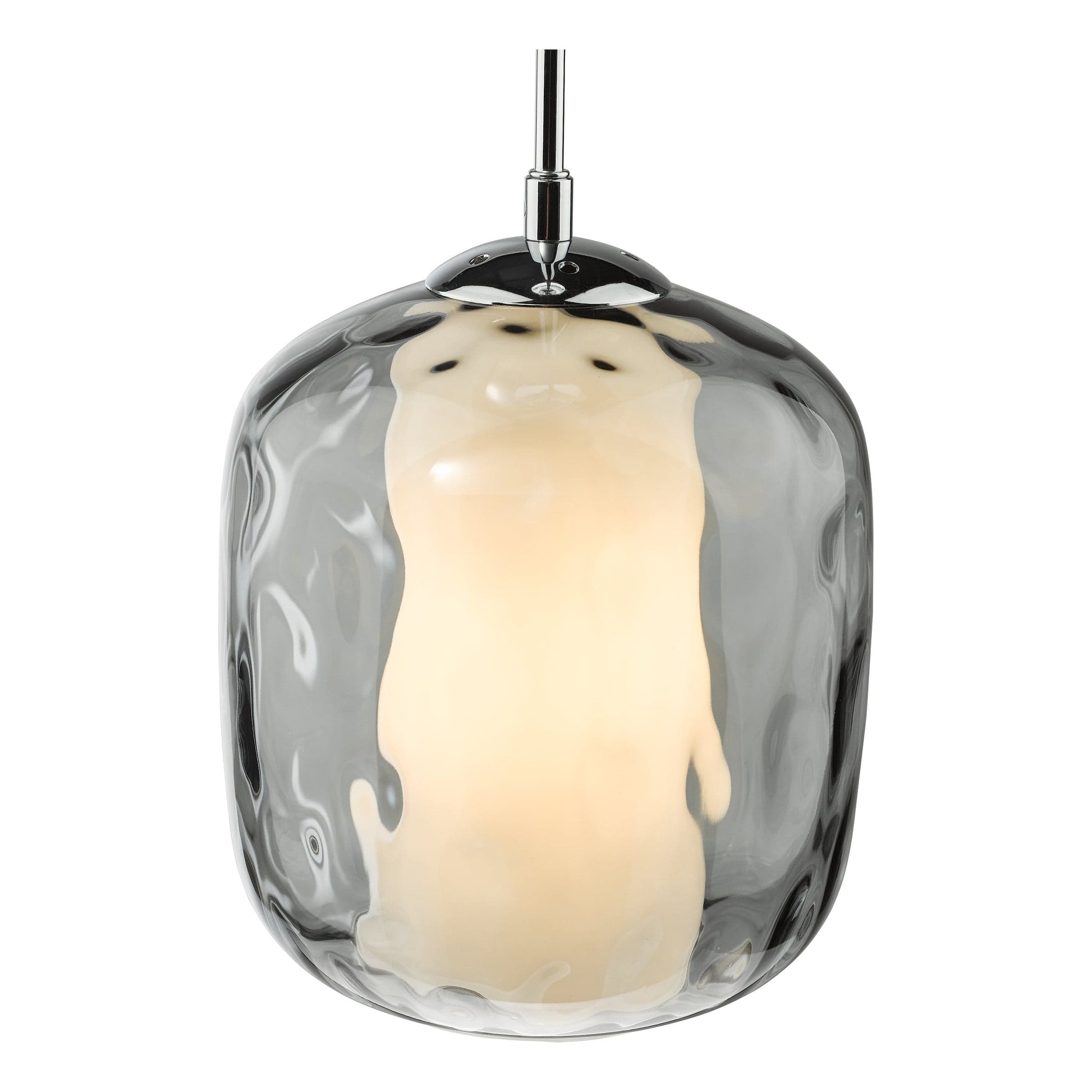 dar lighting Majella Pendant Polished Chrome and Smoked Glass MAJ0150