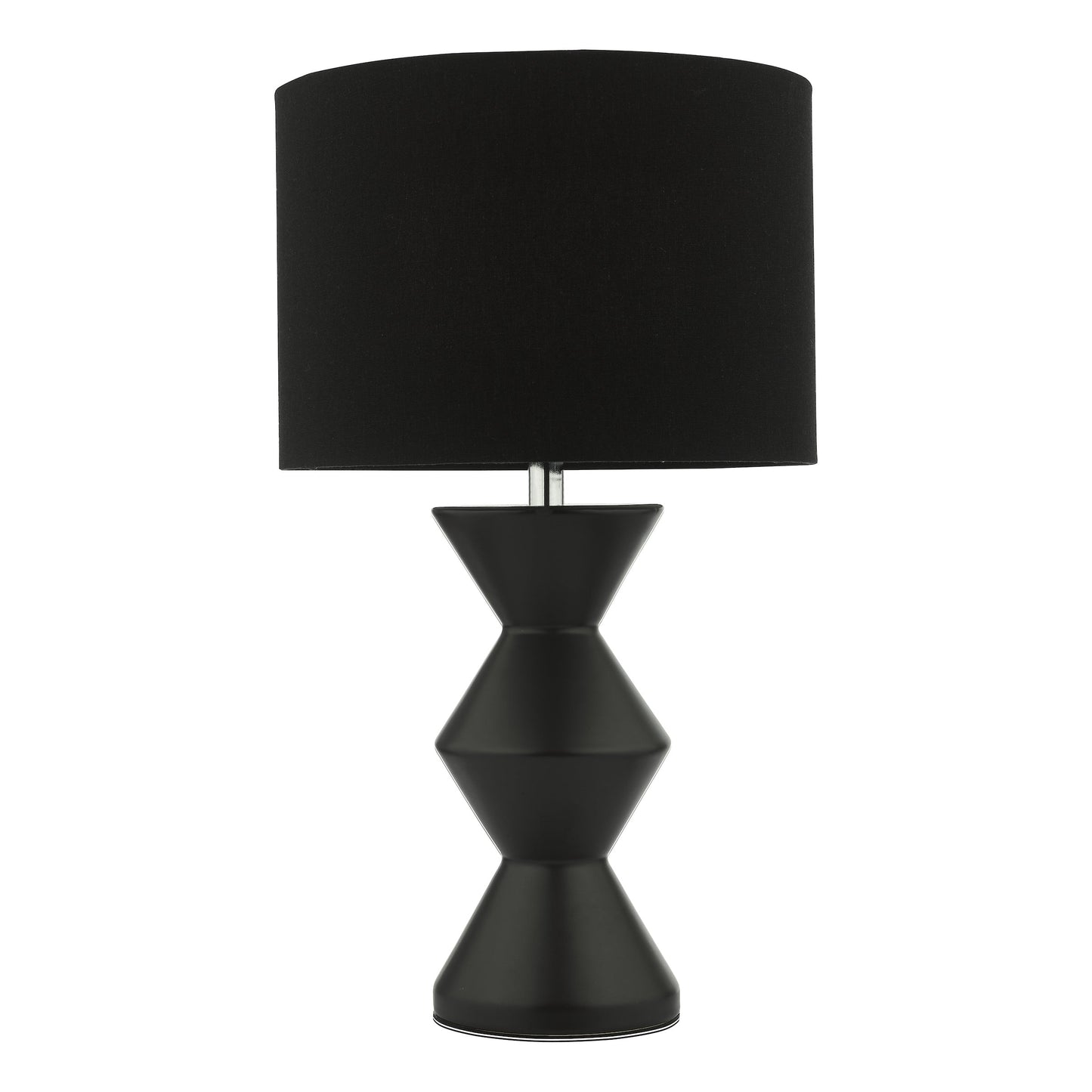 dar lighting Max Table Lamp Black Ceramic With Shade MAX4222