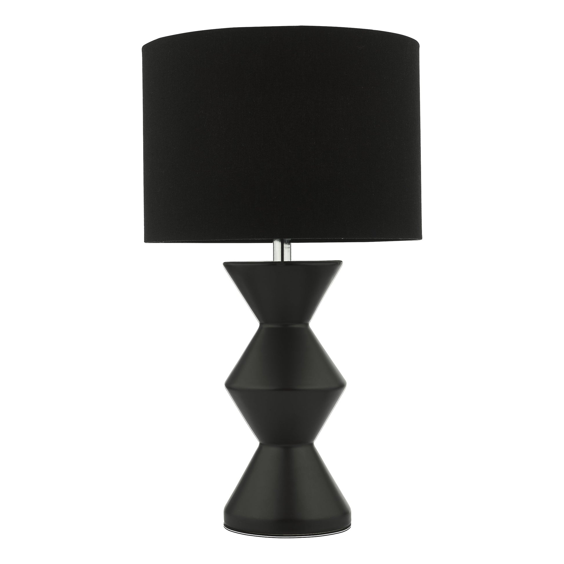 dar lighting Max Table Lamp Black Ceramic With Shade MAX4222