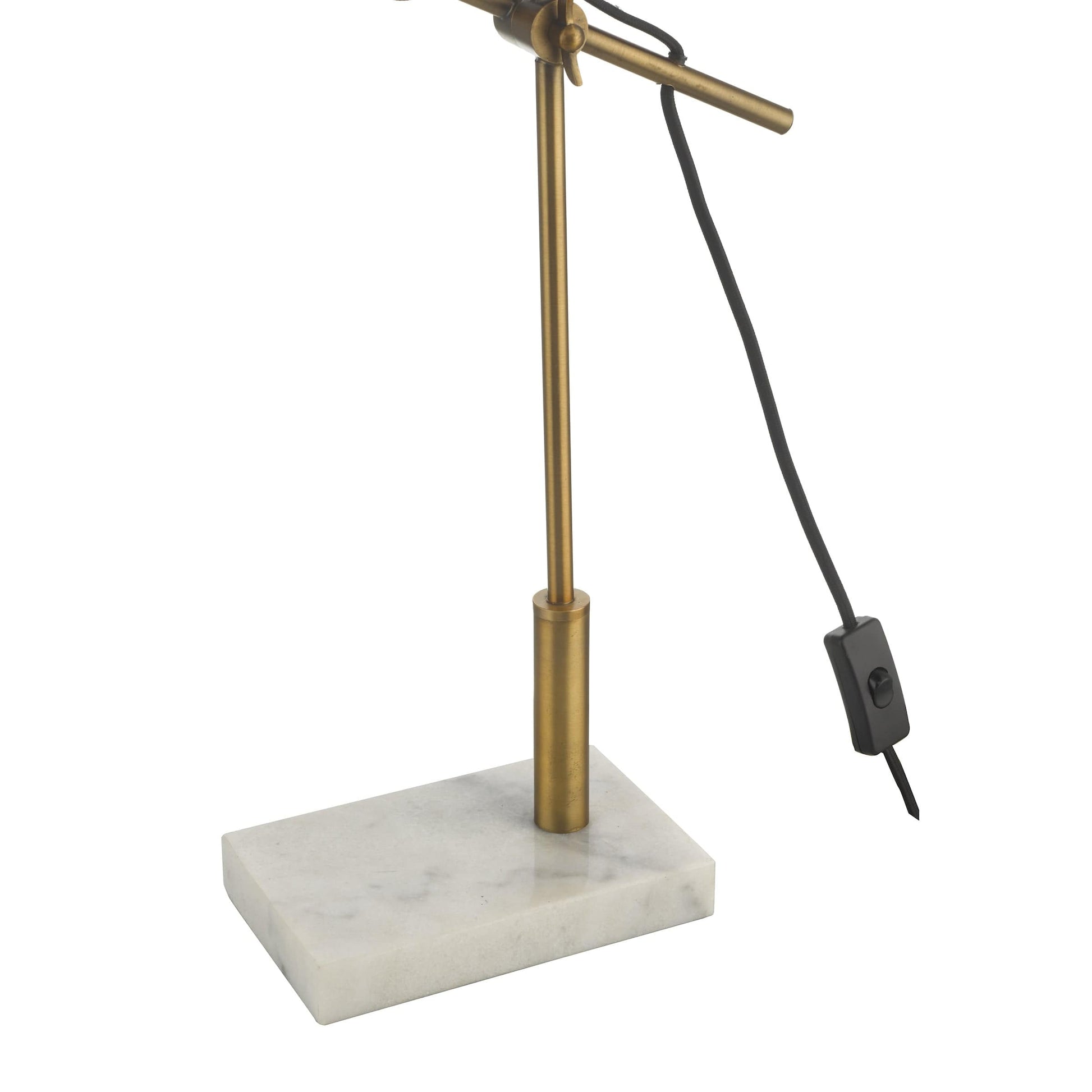 dar lighting Mendal Task Lamp Bronze & Marble MEN4263
