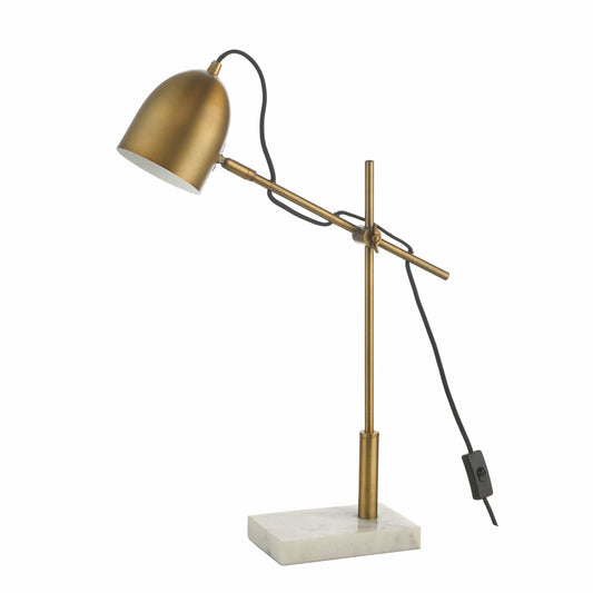 dar lighting Mendal Task Lamp Bronze & Marble MEN4263