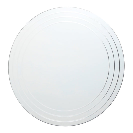 dar lighting Meora Round Bevelled Mirror 100cm 002MEO100