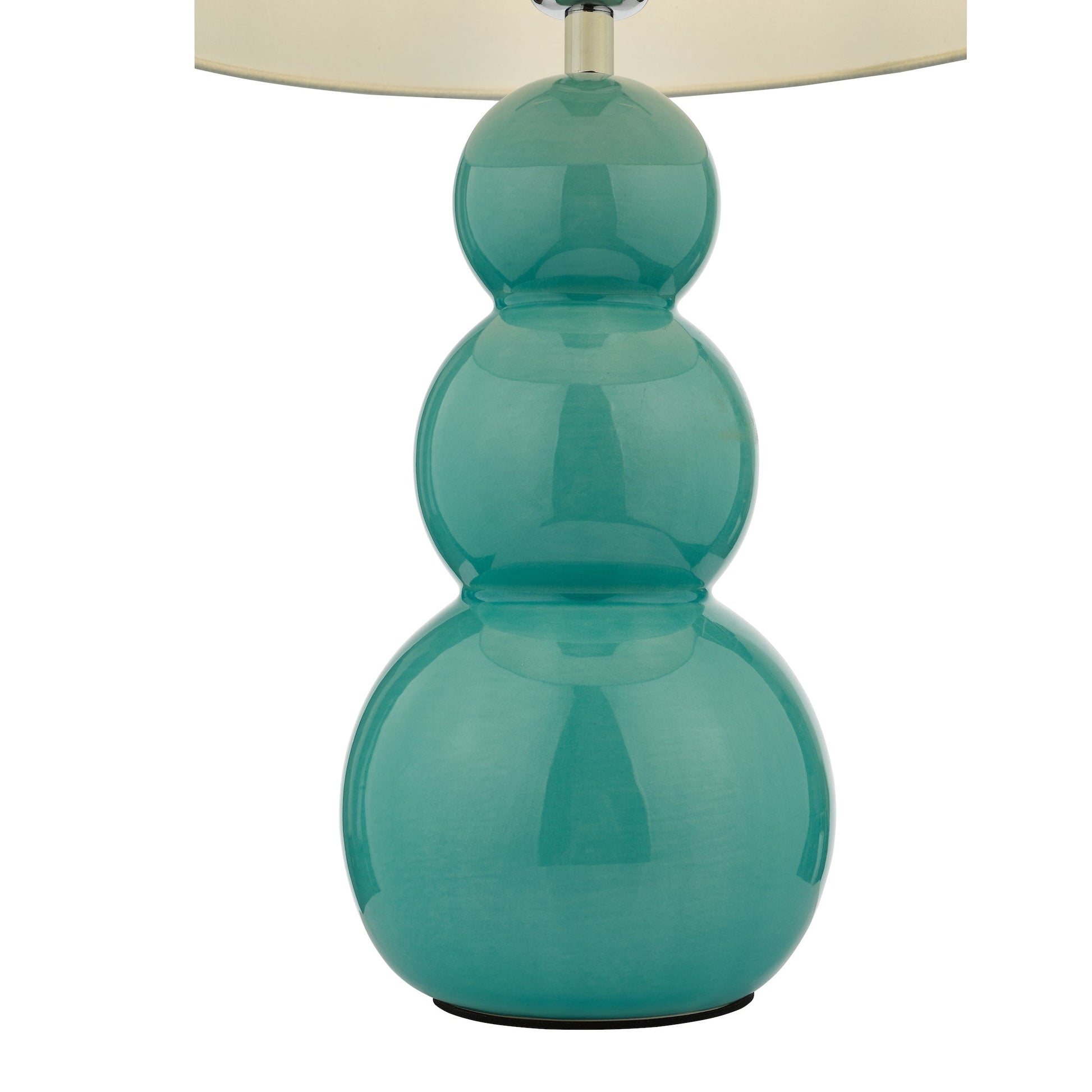 dar lighting Mia Table Lamp Teal Ceramic Base Only MIA4224