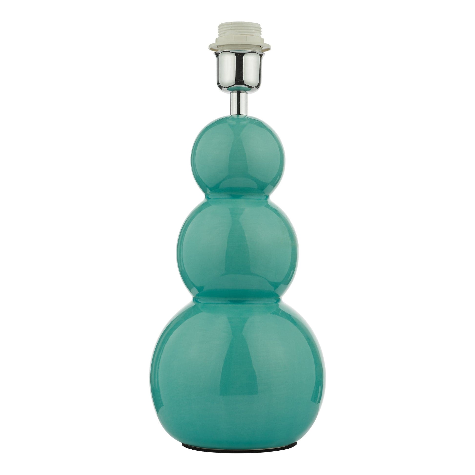 dar lighting Mia Table Lamp Teal Ceramic Base Only MIA4224