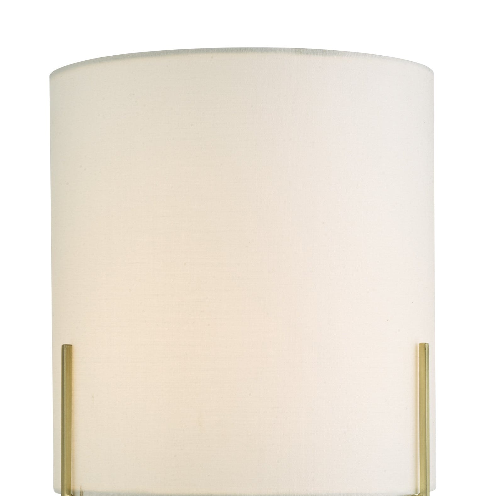 dar lighting Michaela Table Lamp Satin Gold With Shade MIC4135