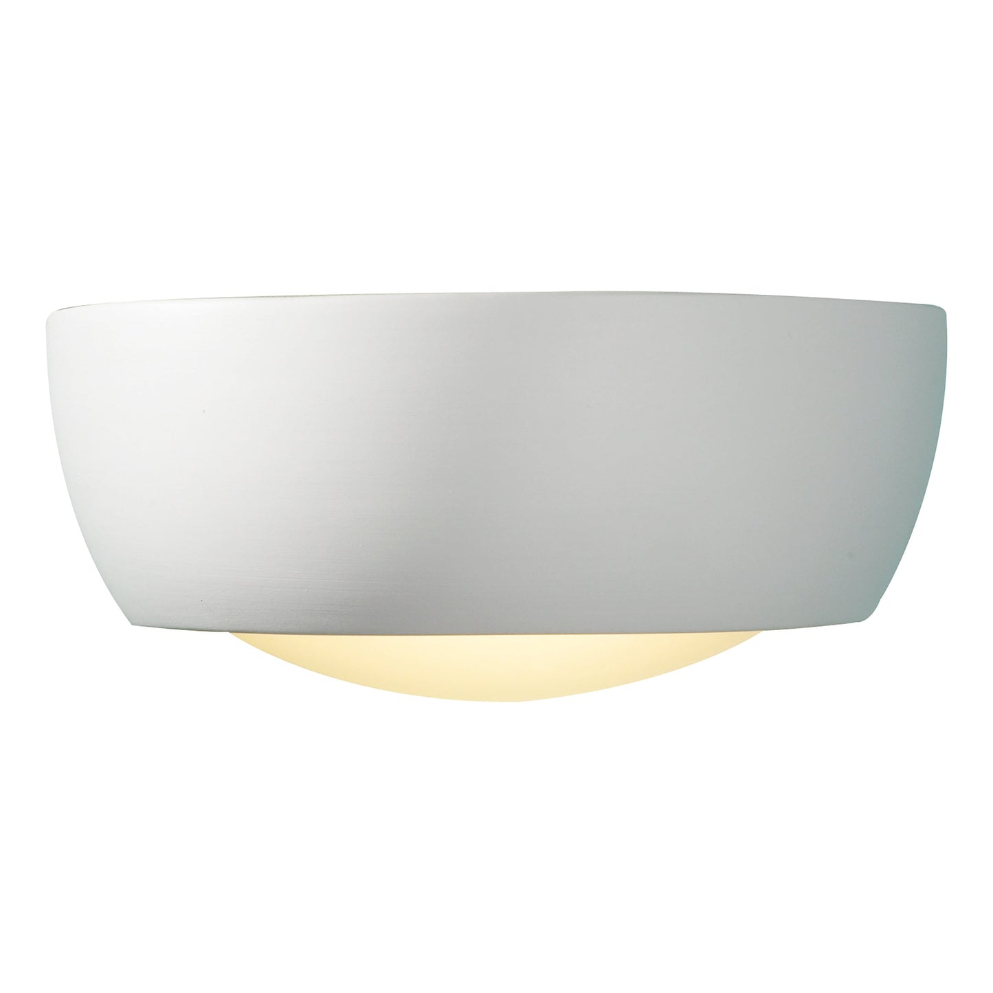 dar lighting Milo Wall Light White Unglazed Ceramic Glass MIL372