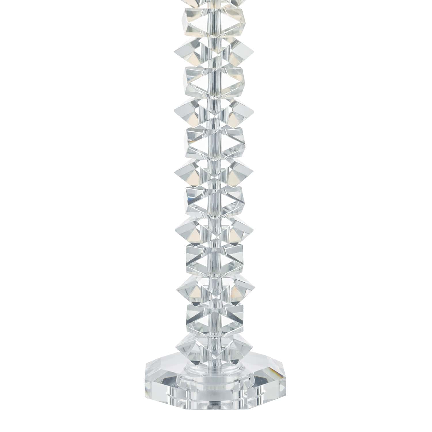 dar lighting Mina Table Lamp Polished Chrome & Crystal With Shade MIN4208