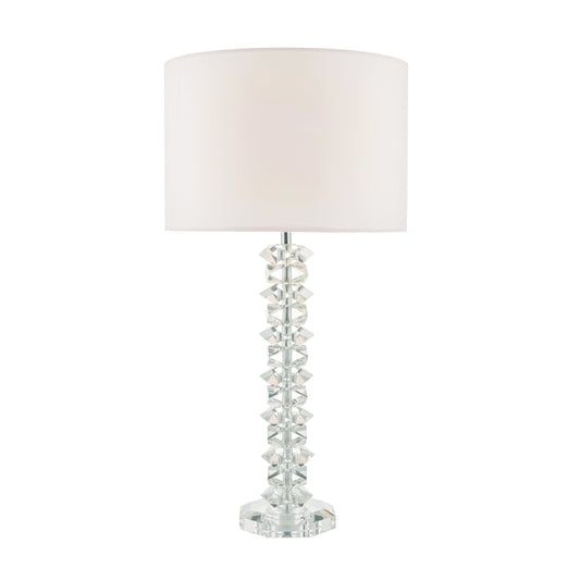 dar lighting Mina Table Lamp Polished Chrome & Crystal With Shade MIN4208