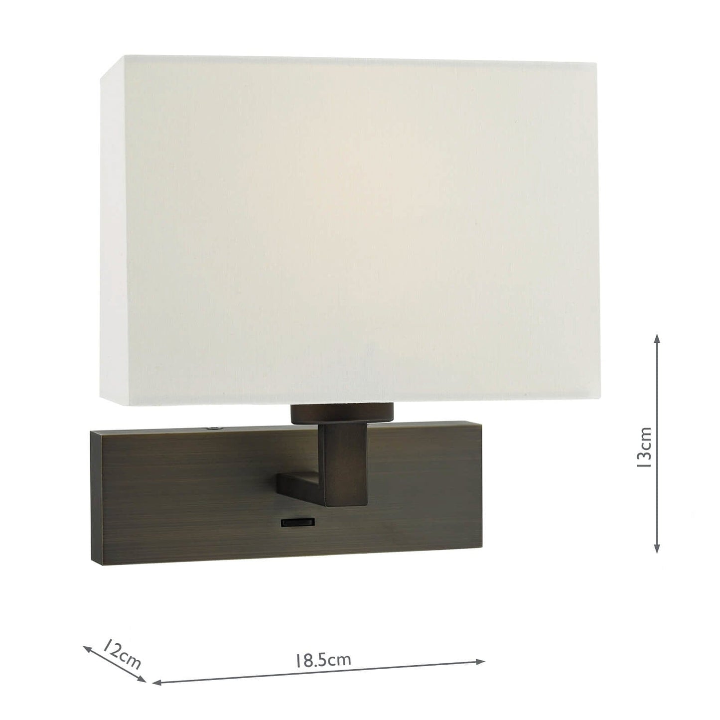 dar lighting Modena Wall Light Bronze (Bracket Only) MOD7163